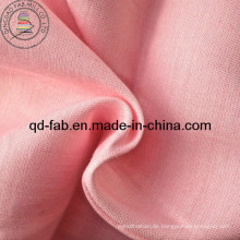 Leinen Rayon gefärbtes Gewebe - rosa Farbe (QF13-0759)